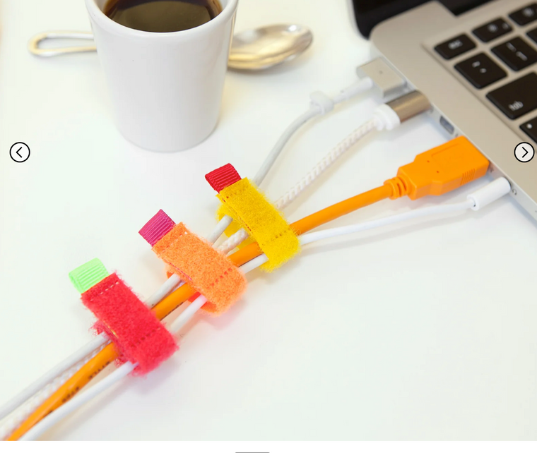 Mini Color Cable Ties- Set of 8