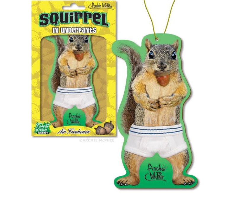 Squirrel in Underwear Air Freshener