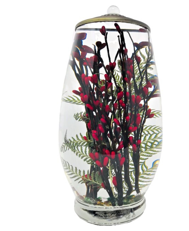 Red Berry Fern Brandy Lifetime Candle
