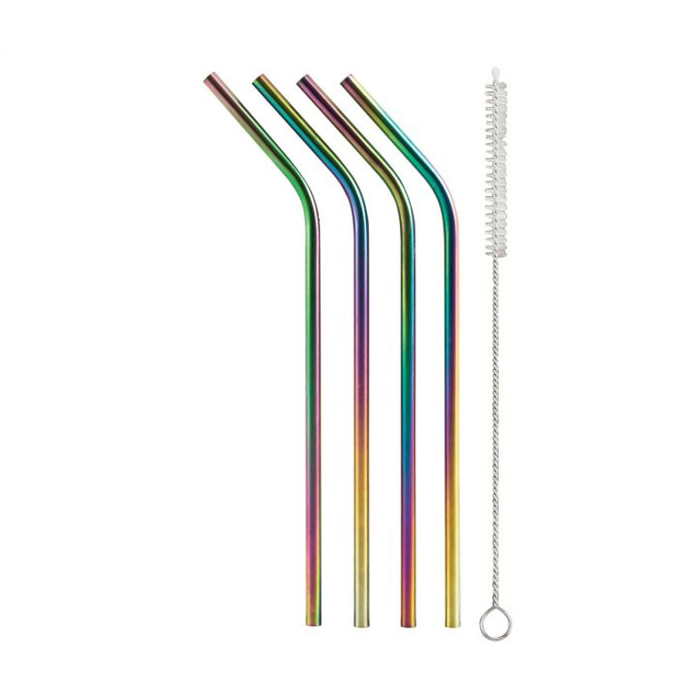 Rainbow Drinking Straw Set