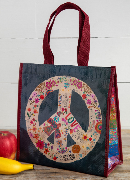 Peace Sign  Insulated Lunch Bag