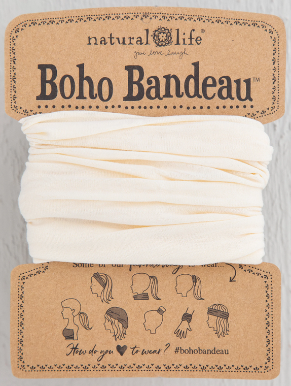 Solid Cream Boho Headband