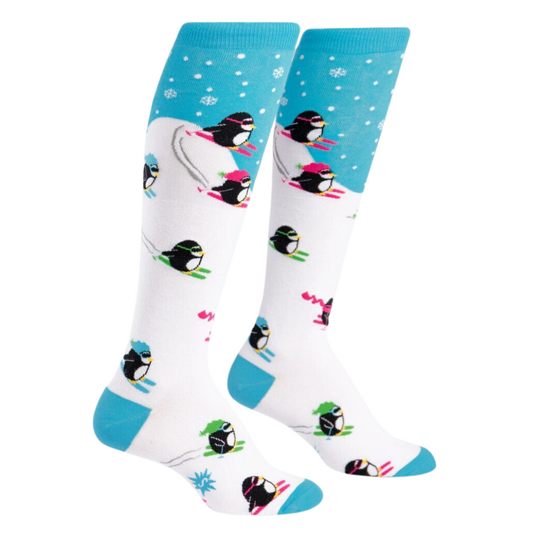 Downhill Penguins Women's Knee Socks
