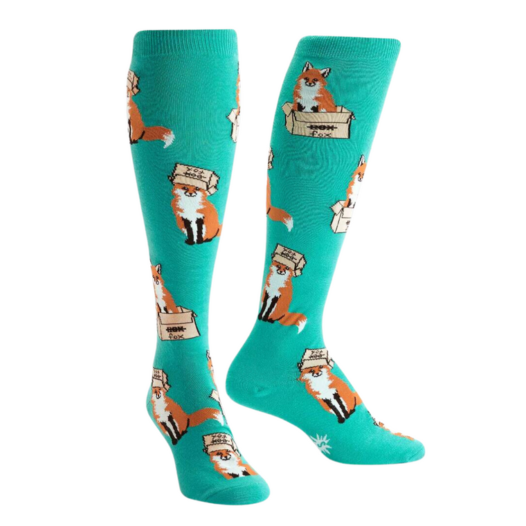 Foxes in Boxes Women's Knee Socks