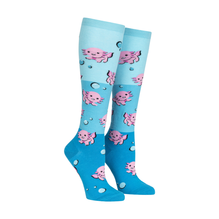 Dancing Axolotl Women's Knee High Socks