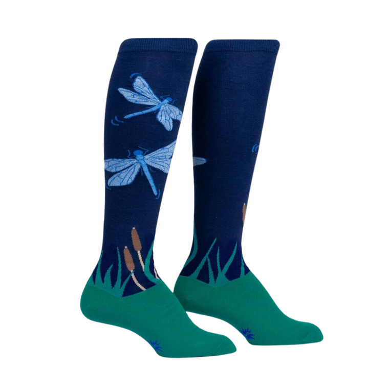 Dragonfly by Night Women's Knee High Socks