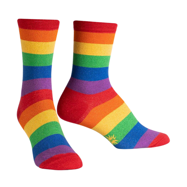 Radiant Rainbow Women's Crew Socks