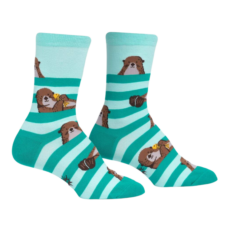 My Otter Foot Women's Crew Socks