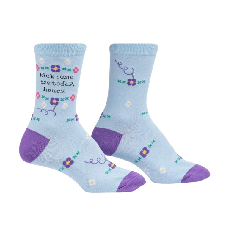 Kick Some Ass Today Women's Crew Socks