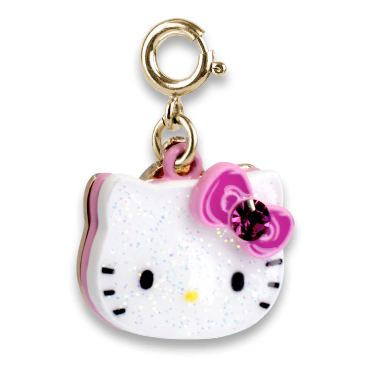 Gold Glitter Hello Kitty Charm