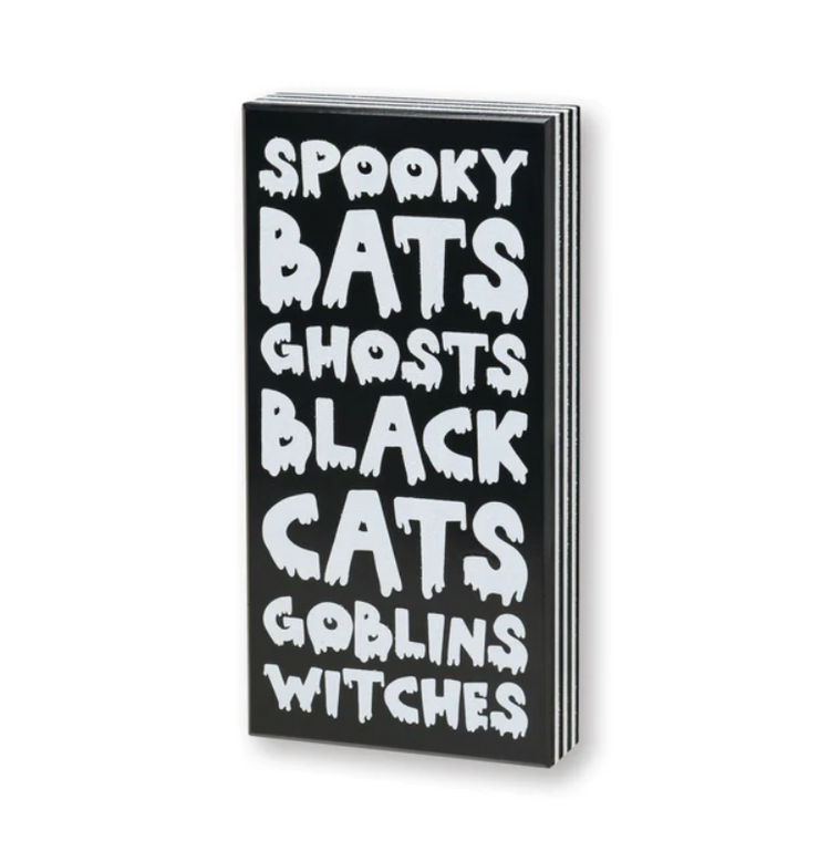 Spooky Bats Halloween Wooden Box Sign