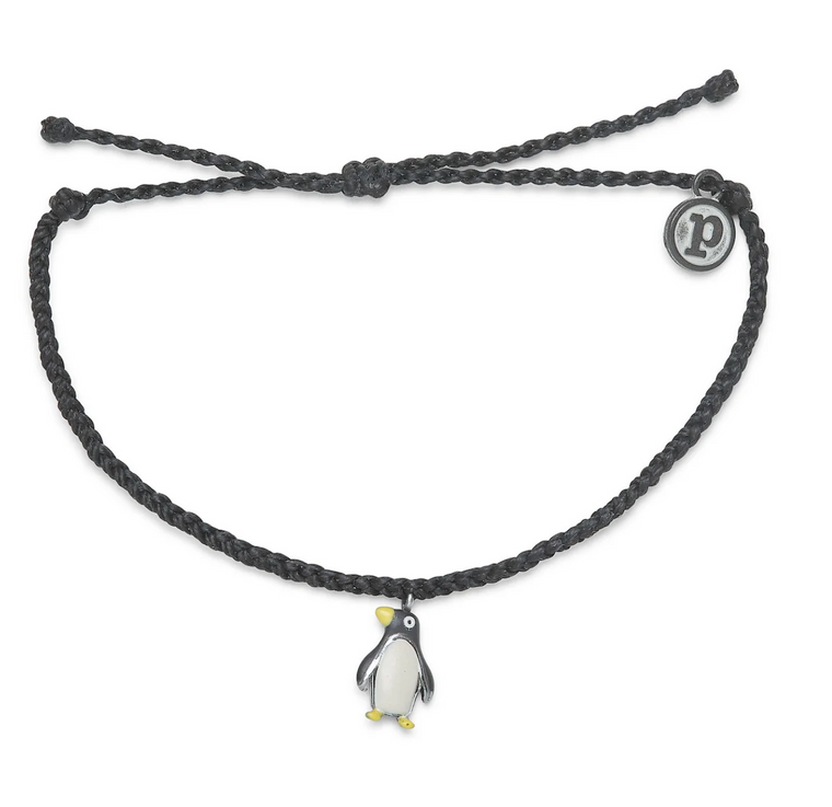 Penguin Wildlife Conservation Bracelet- Black
