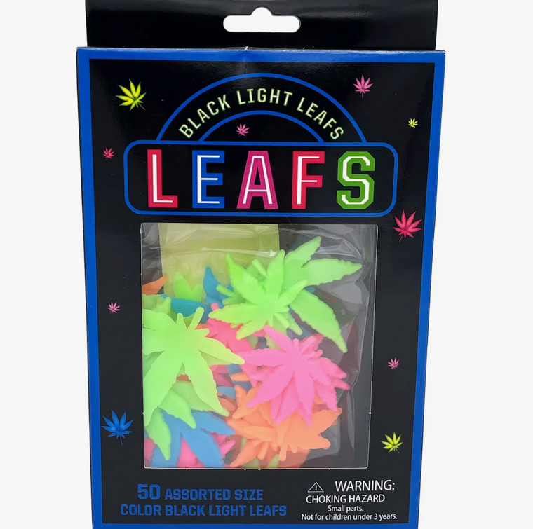 Black Light Pot Leafs