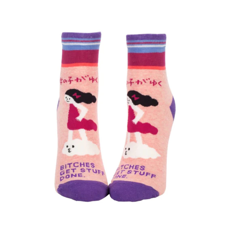 Bitches Get Stuff Done  Women's Ankle Socks