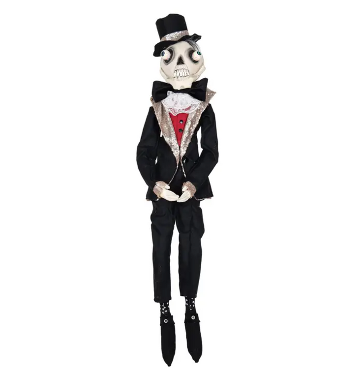Bates Skeleton Suit Gathered Traditions Art Doll
