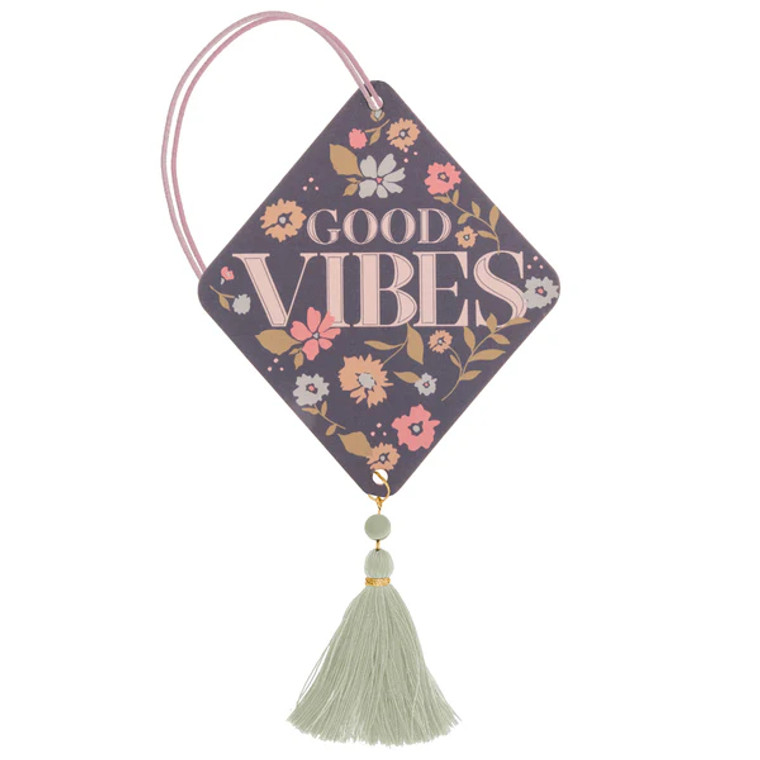 Good Vibes Navy Floral Air Freshener Good Vibes Navy Floral Air Freshener