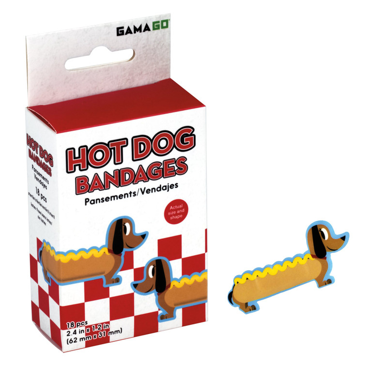 Hot Dog Adhesive Bandages