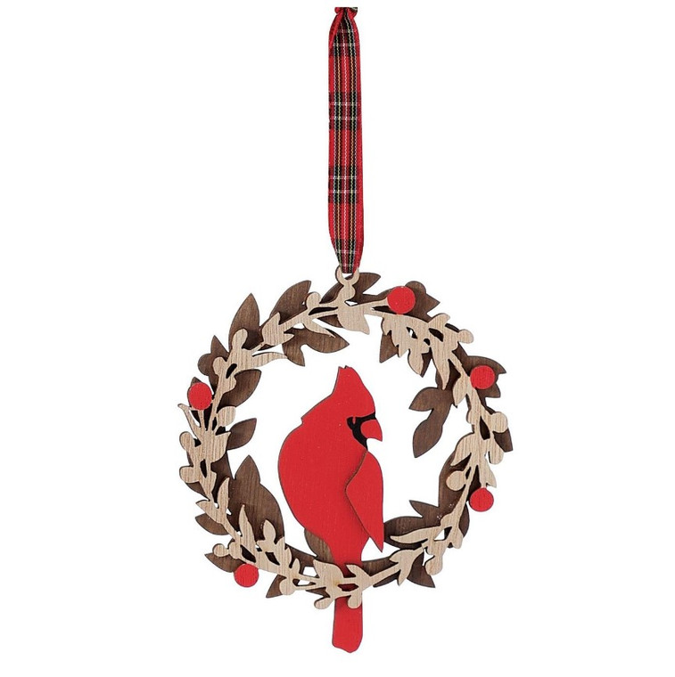 Cardinal Wreath Ornament