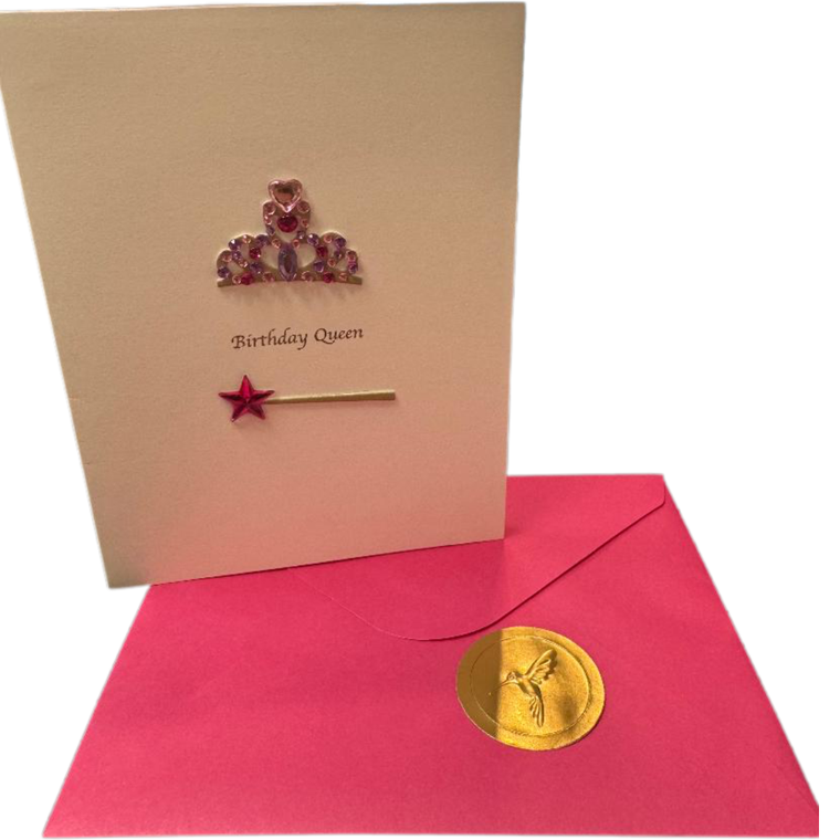 Fuchsia Wand Birthday Card