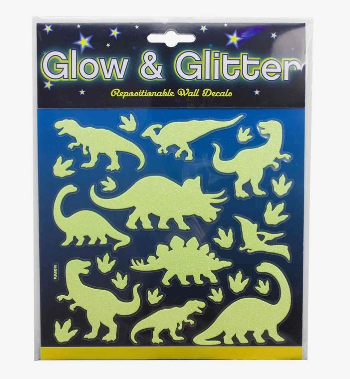 Dinosaur Glow and Glitter Decals