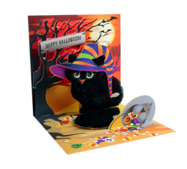 Spooky Cat Pop-up Halloween Card