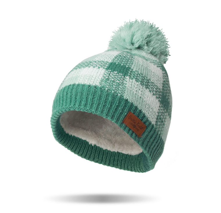 Sweater Weather Pom Hat - Teal
