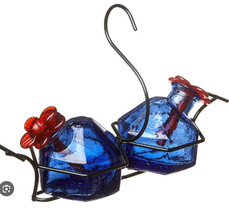 Bouquet Classic 2 Hummingbird Feeder Blue