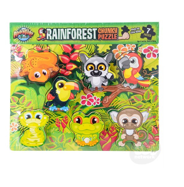 Wooden Puzzle Chunky Rainforest