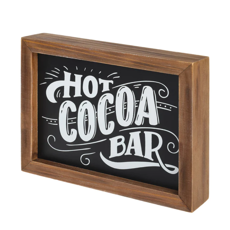 Hot Cocoa Bar Wood Sign