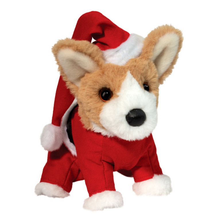 Mini Soft Corgi Santa Suit