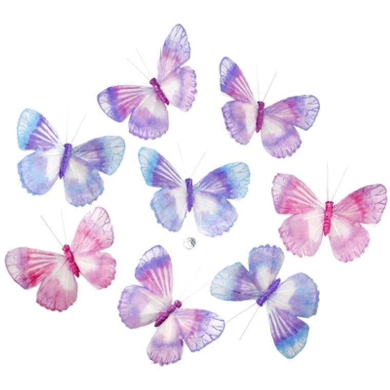 Fantasy Sky Purple Butterfly Strand