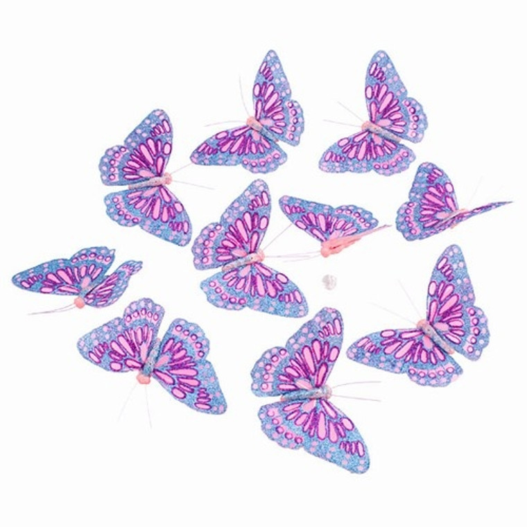 Pink Glitters Butterfly Strand