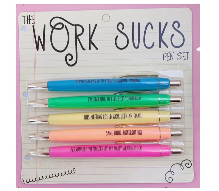 Work Sucks Pen Set