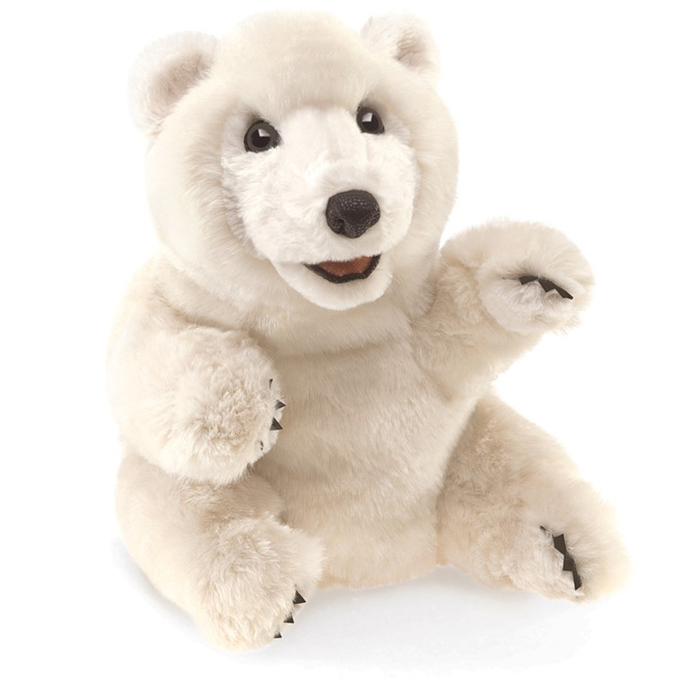 Sitting Polar Bear Hand Puppet