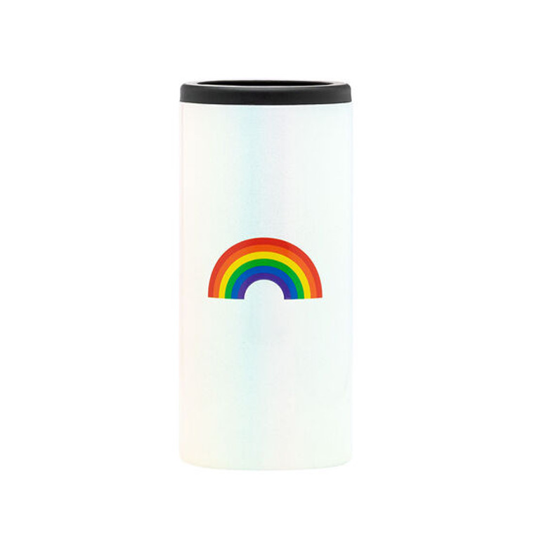 Rainbow Slim Can Cooler