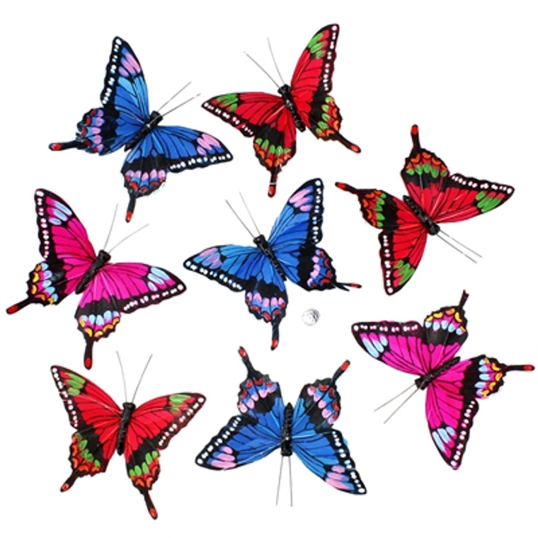 Fiesta Pink/Blue/Red Butterfly Strand