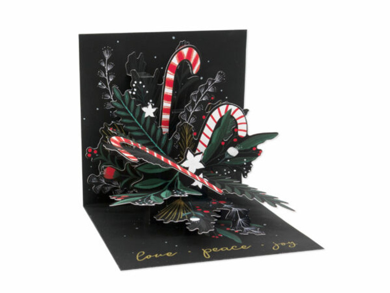 Candy Cane Bouquet Pop-Up Card