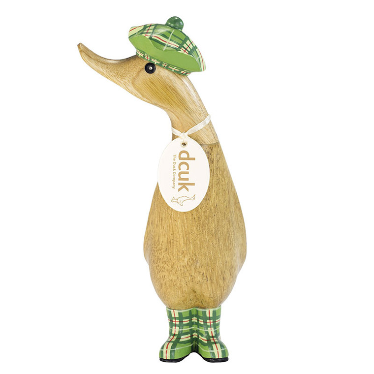 Duckling Tartan Hat Green