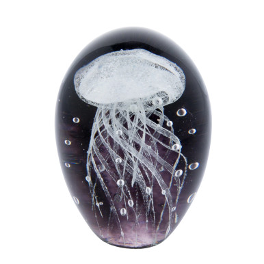 Purple Glass Paperweight Jellyfish| Beachcombers Coastal Life | The ...
