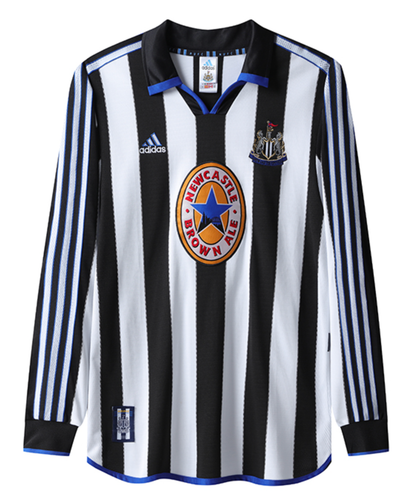 Newcastle United 99/00 Men's Home Retro Long Sleeve Shirt
