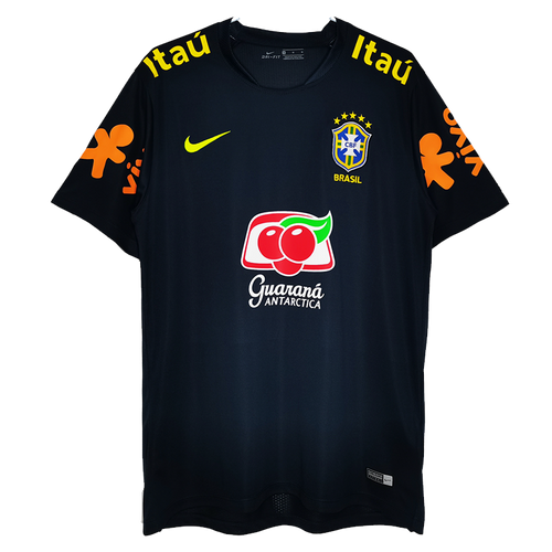 Brazil 18/19 Men's Navy Training Retro Shirt