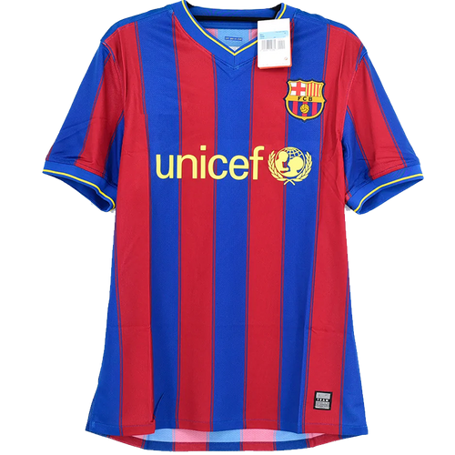 Barcelona 09/10 Men's Home Retro Shirt