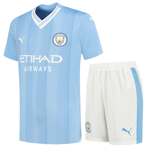 Manchester City 23/24 Kid's Home Shirt and Shorts