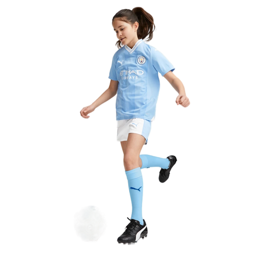 Manchester City 23/24 Kid's Home Shirt and Shorts