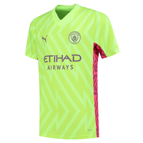 Manchester City 23/24 Men's Neon Yellow Goalkeeper Shirt