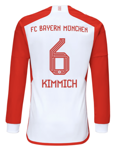 KIMMICH #6 Bayern Munich 23/24 Men's Home Long Sleeve Shirt