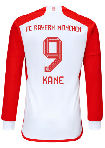 KANE #9 Bayern Munich 23/24 Men's Home Long Sleeve Shirt
