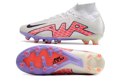 Nike Air Zoom Mercurial Superfly 9 Elite AG Football Boots - White/Purple/Red