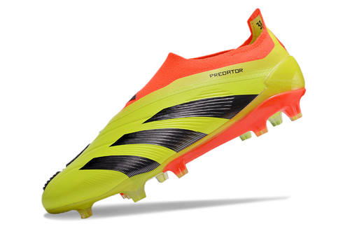 adidas Predator Elite FG Laceless - Yellow/Solar Red