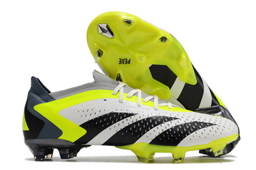 adidas Predator Accuracy.1 Low FG - White/Black/Neon Yellow
